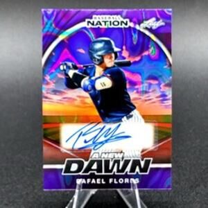 2025 Rafael Flores 1/8 A New Dawn Auto Pittsburgh Pirates Top Prospect